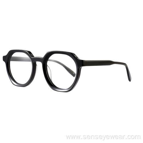 Spectacle Bevel Acetate Frame Optical Glasses Women Monturas